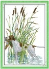 Korssting pakke - Jakthund 26x35cm (påtegnet) 14CT thumbnail