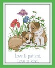 Korssting pakke - Everlasting love 22x30cm (påtegnet) 14CT thumbnail