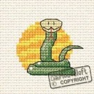 mini korssting - at the zoo - snake - slange thumbnail