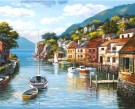  Paint by numbers - By ved fjorden 40x50cm thumbnail