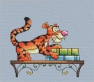 Korssting pakke - Tigergutt 20x18cm - 18CT thumbnail