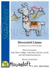 mini korssting - decorated Llama thumbnail
