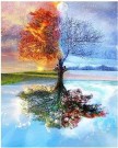 Paint by numbers - maleri - Four seasons 40x50 cm thumbnail