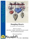 broderi korssting mini - Dangling Hearts thumbnail