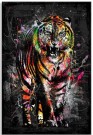 Diamond painting - Colorful Tiger 40x50cm thumbnail