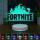 Fortnite bordlampe m/ lys i base og fjernkontroll