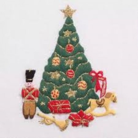 Langsting med ramme 15 cm - Juletre