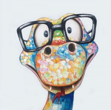 Diamond painting - Cute Snake 30x30cm