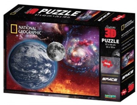 Puslespill 3D - National Geographic Space 1 - 500