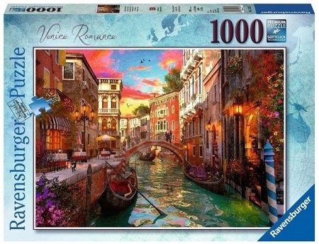 Ravensburger puslespill - Venice Romance 1000