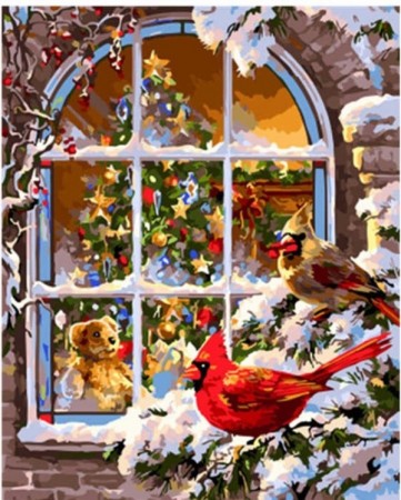 Paint By Numbers - Julevindu 40x50cm