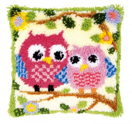 Ryepute - Fargerike ugler 40x40cm