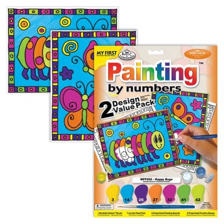 Paint by numbers 2 pakk - Insekter