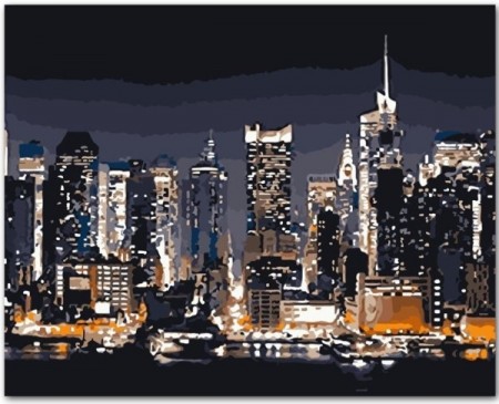 Paint By Numbers - New York at Night 40x50cm