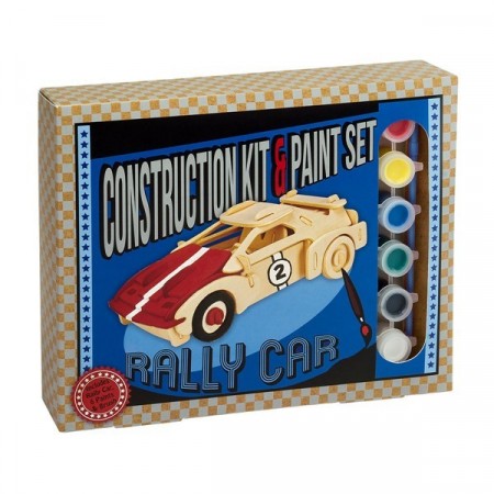 3D puslespill i tre inkl. maling - Rally bil