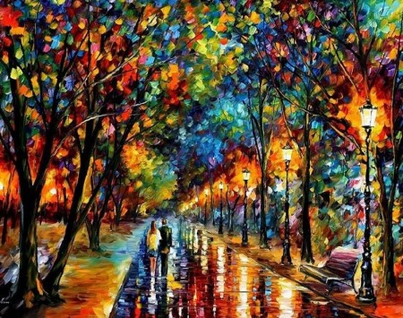 Paint By Numbers - Walking in the night 40x50cm