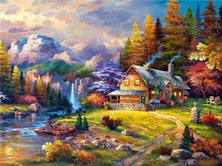 Diamond Painting - Landskap(1) 50x40cm
