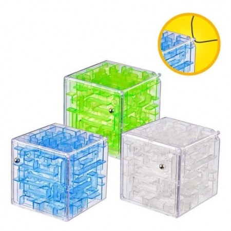 3D maze cube 6,5cm