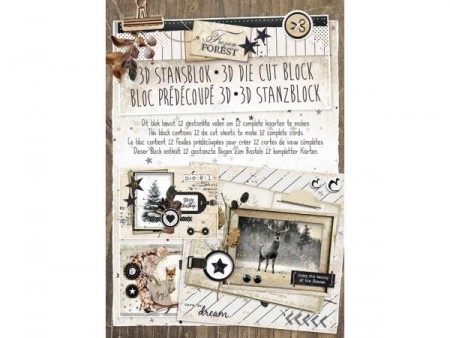 Studiolight 3D Die Cut Block – Frozen Forest