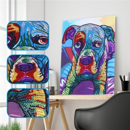 Diamond painting - Dog 30x25cm