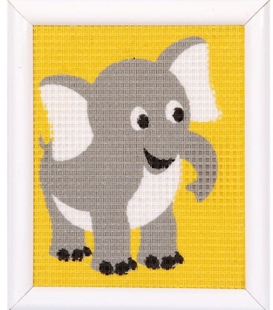 Broderi pakke fra Vervaco - Søt elefant 12,5x16 cm
