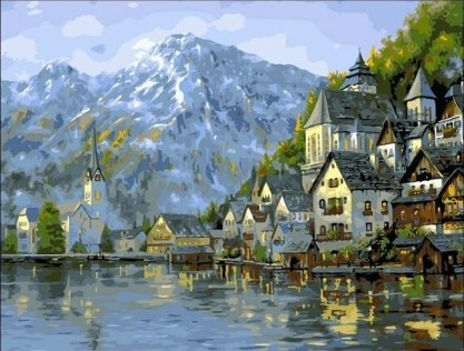 Paint By Numbers - Norsk landskap 40x50cm