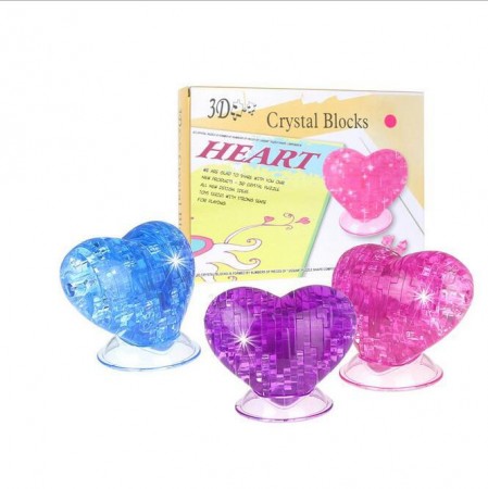 3D Puslespill hjerte med 46 brikker