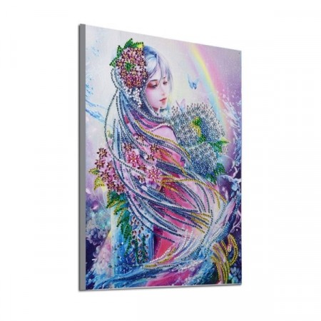Diamond painting - Fairy girl 40x30 cm