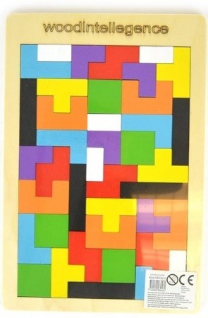 Tetris ferdighetsspill - Wooden intellegence - 40 brikker