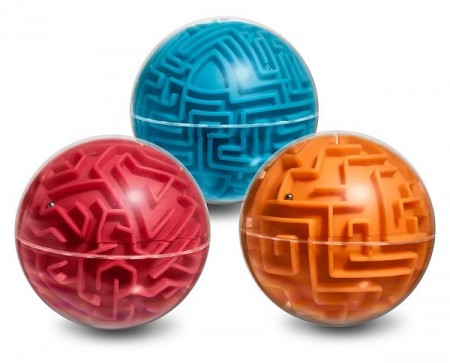 3D labyrint ball - 10 cm