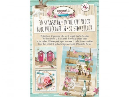 Studiolight 3D Die Cut Block – Romantic Summer