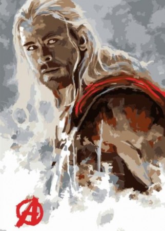 Paint by numbers - Avengers - Thor 40x50cm