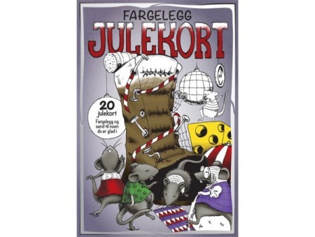 Fargelegg julekort - 20 motiv