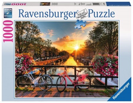 Ravensburger puslespill - Amsterdam bikes 1000