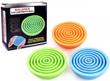 Ferdighetsspill - Labyrint balanse ball - 3 farger