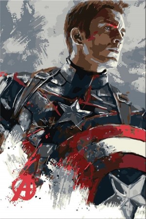Paint by numbers - Avengers - Captain America 40x50cm