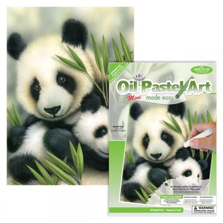 Fargelegging Oljepastell (MINI) - Panda