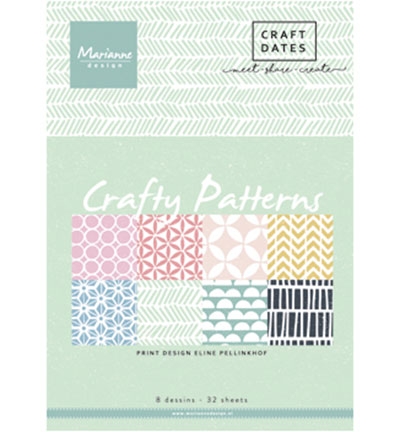 Marianne Design – Papirblokk A5 – Crafty Patterns