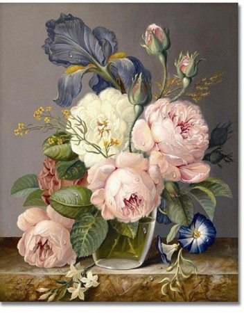 Paint by numbers - Maleri - Blomstervase 40x50cm