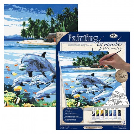 Paint By Numbers - Dolphin Island