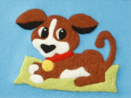 Ullfiltesett – 15x20cm – Hund