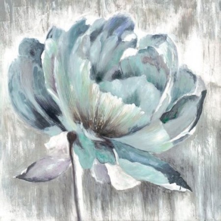Diamond painting - Blå peon 40x40 cm