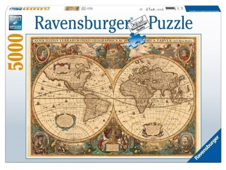 Ravensburger puslespill - Antique map 5000