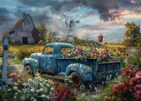 Diamond painting - Farm 50x40cm