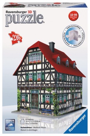 3D Puslespill - Middelalder hus