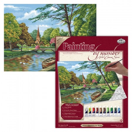 Paint By Numbers - Church by the River