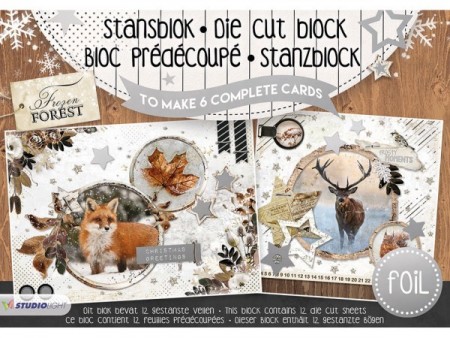 Studiolight 3D Die Cut Block A5 – Frozen Forest