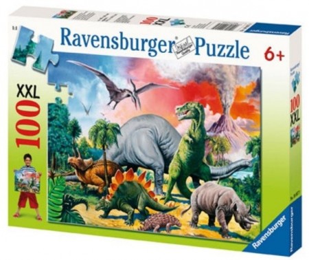 Ravensburger puslespill - Among the Dinosaurs 100XXL