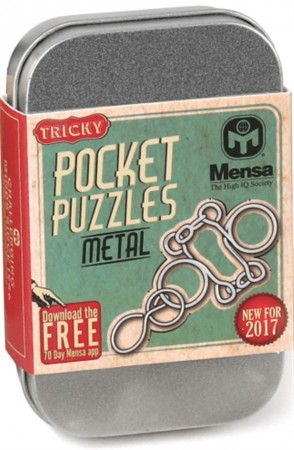 Mensa pocket puzzle - Metall tankenøtt 1/3