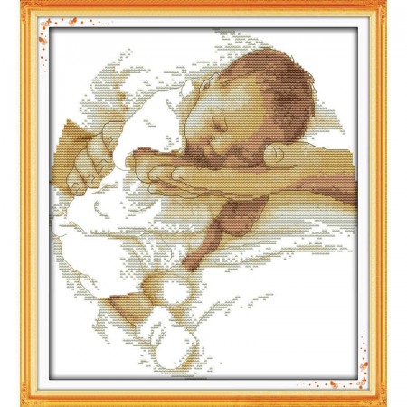 Korssting pakke - Care 29x32cm